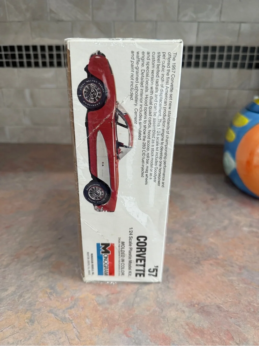 Monogram '57 Corvette Model Kit - Red & White SEALED